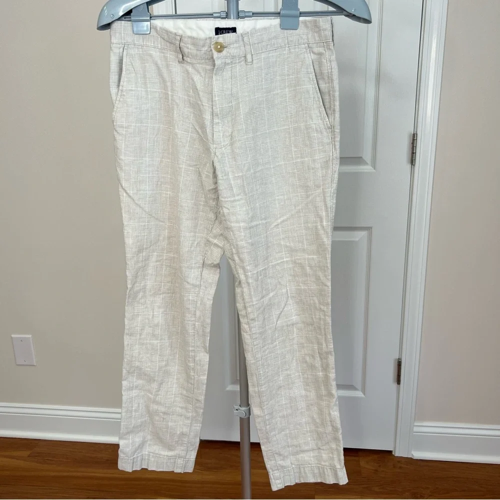 ! J. Crew Men's Plaid Cream Pants